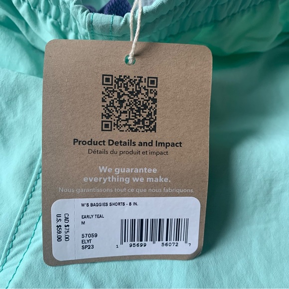 SOLD Patagonia Baggies 5 In shorts - Picture 4 of 6